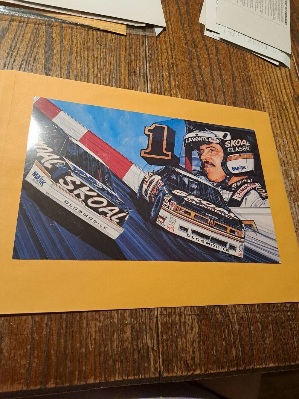 1990 Terry Labonte Magic Market Skoal Classic NASCAR Driver Card 11x7